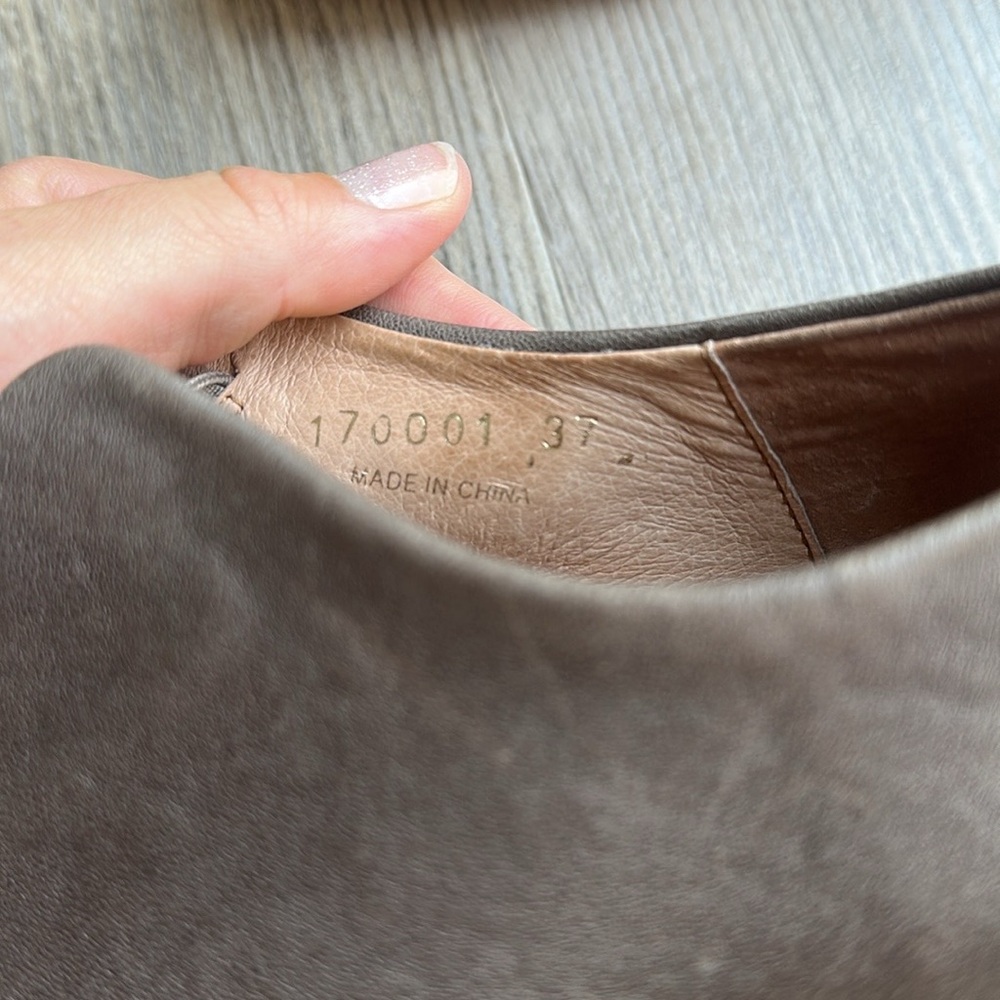 Anthropologie Black and Gray Flats - Picture 5 of 5